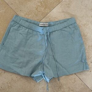 Abercrombie & Fitch Light Blue Athletic Shorts